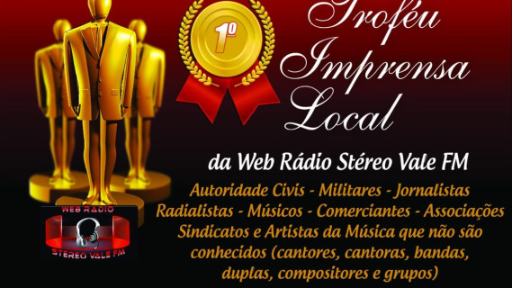 1º TROFÉU IMPRENSA LOCAL  DA WRSVFM